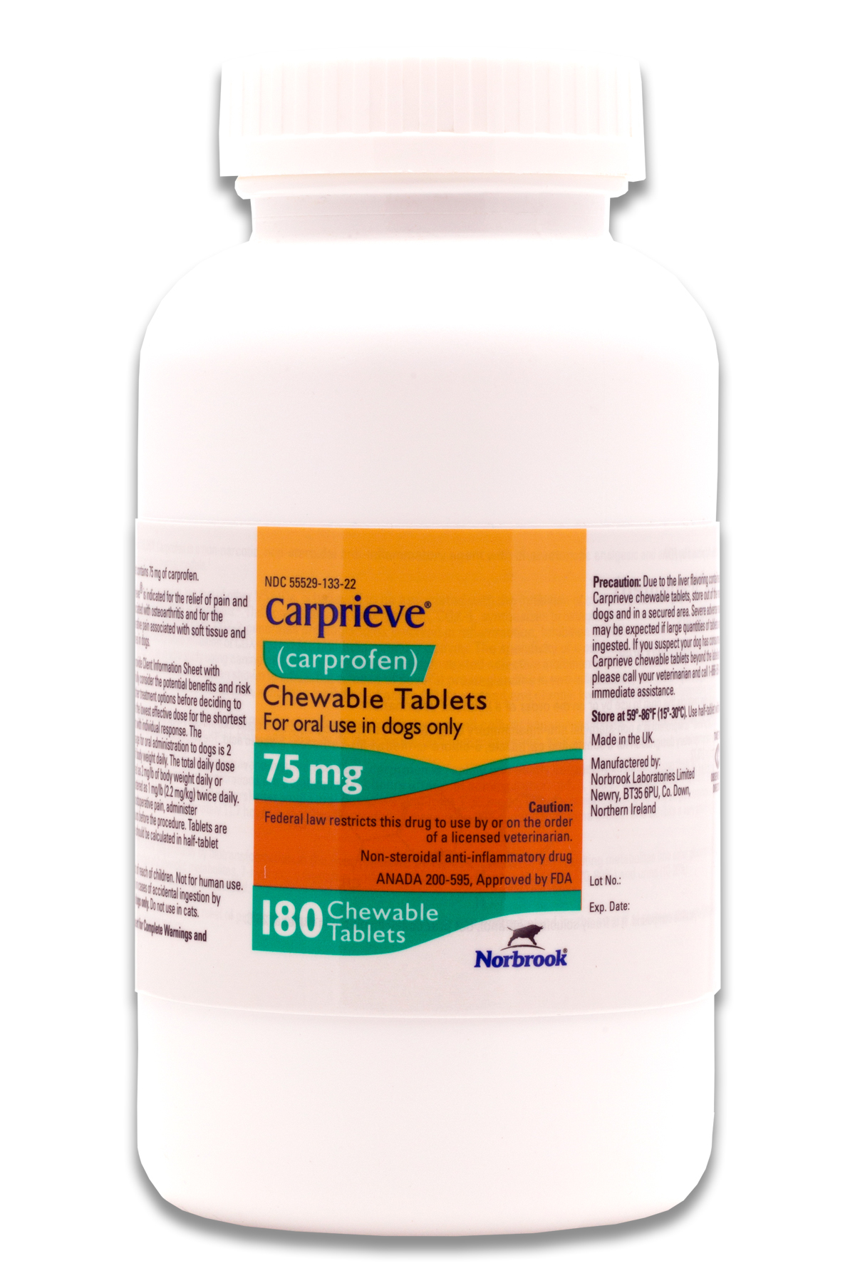 CARPRIEVE Chewable 75MG x 180  [carprofen]